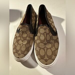 COACH Chrissy Outline Signature Slip On Shoes